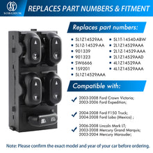 Muatkan imej ke dalam penonton Galeri, Sorghum 5L1Z14529AA Front Left Door Power Window Master Switch Fit For Ford Crown Victoria For Mercury Grand Marquis