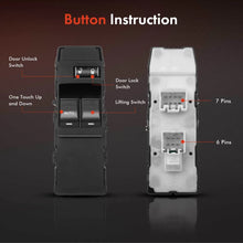 Load image into Gallery viewer, Sorghum 4602740AA 7+6pins Front Left Car Power Window Switch for Dodge Dakota Laramie SLT ST 2006