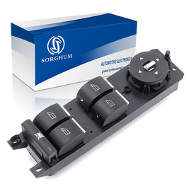 Sorghum F1ET-14A132-CB 3pins Master Power Window Control Regulator Button Switch for Ford Focus B-Max C-Max Fiesta