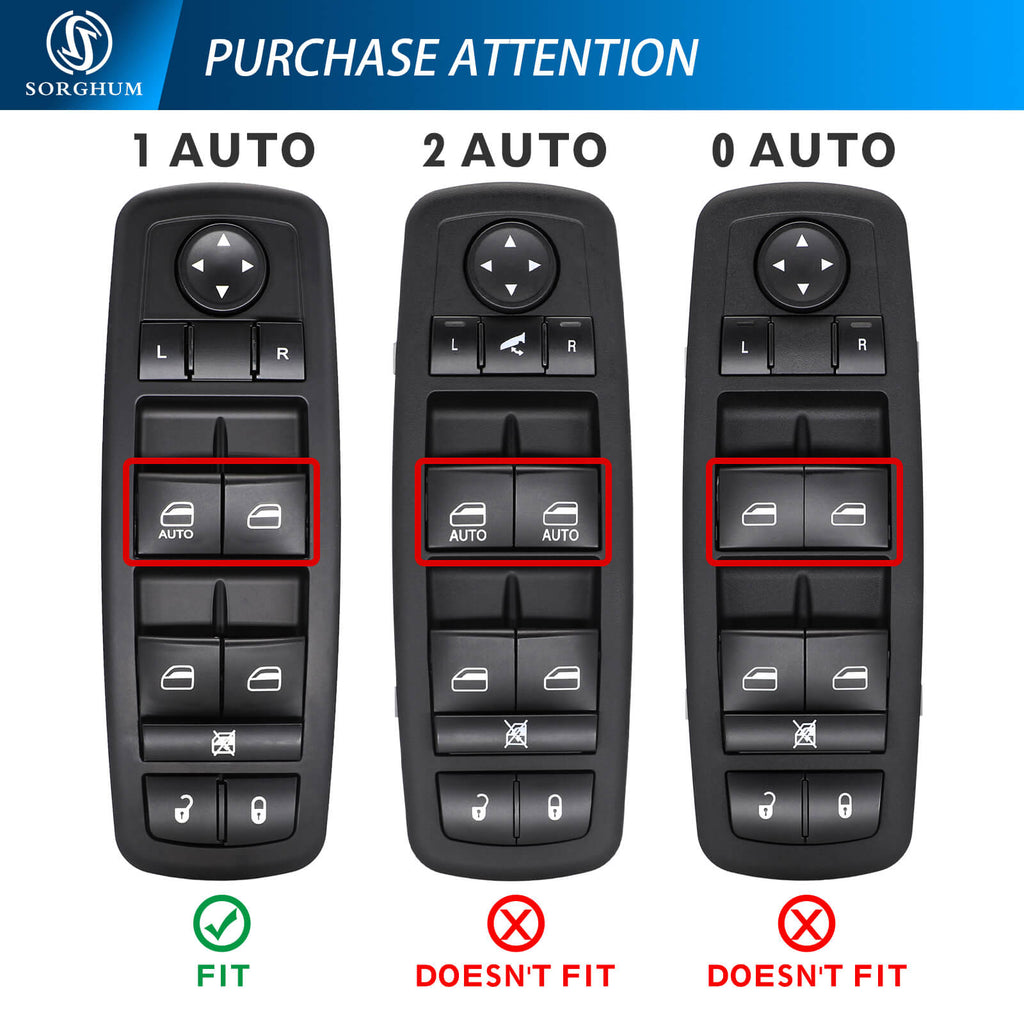 Sorghum 68110871AA 3+0pins High Quality Master Power Window Lift Switch For Chrysler Grand Voyager For Dodge Grand Caravan