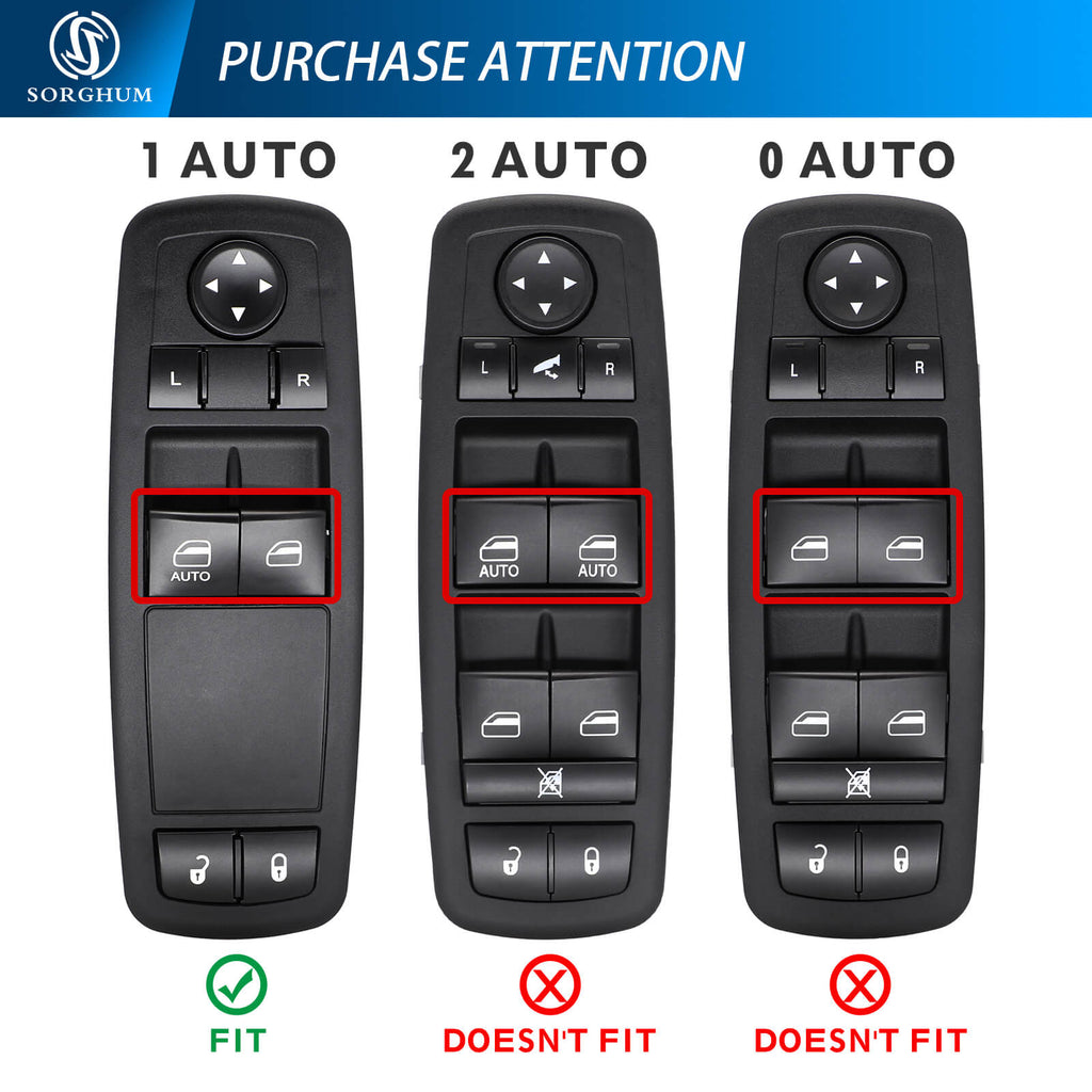 Sorghum 04602627AG 8+8pins Power Master Window Switch for Dodge Grand Caravan Chrysler Town Country