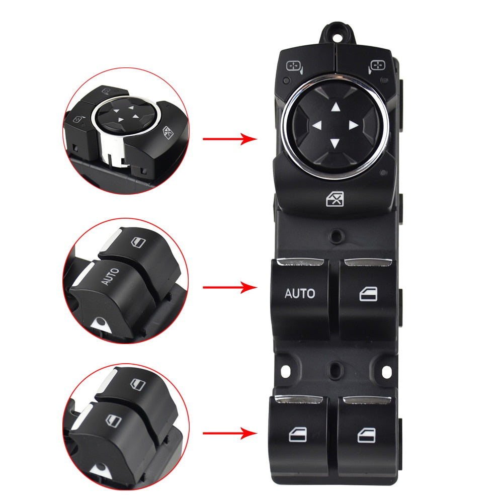 Sorghum ED8T-14540-AB 17pins Electric Power Window Lift Switch For Ford Escort 2014-2017